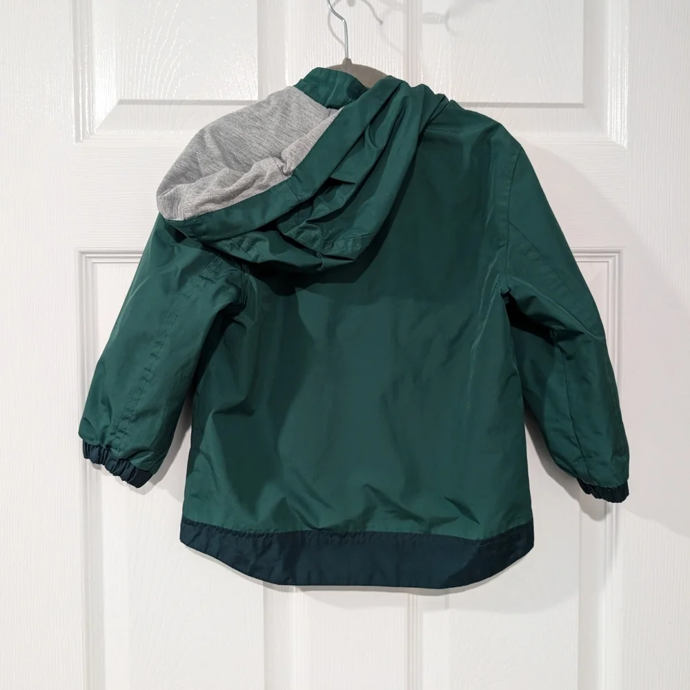 Carter's Toddler Boy Green Monster Zip Up Windbreaker Jacket in Size 3T